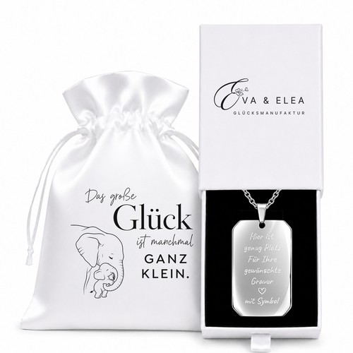 Kette mit gravur geburt baby - gravur,