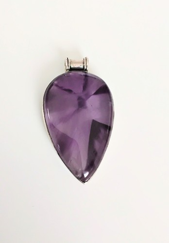 Amethyst anhänger 925 silber - 925,