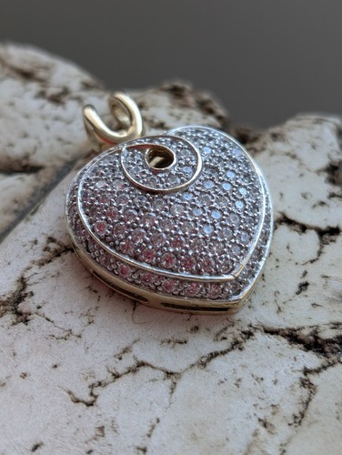 Großer diamonique herz - herz, 💛