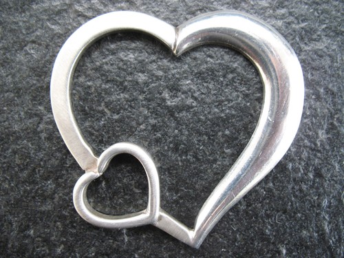 Anhänger silber 925 herz sehr - herz,