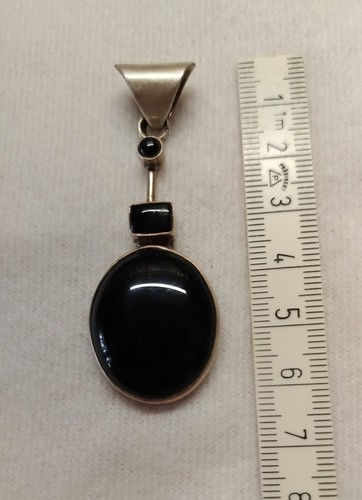 Großer onyx anhänger - onyx, in