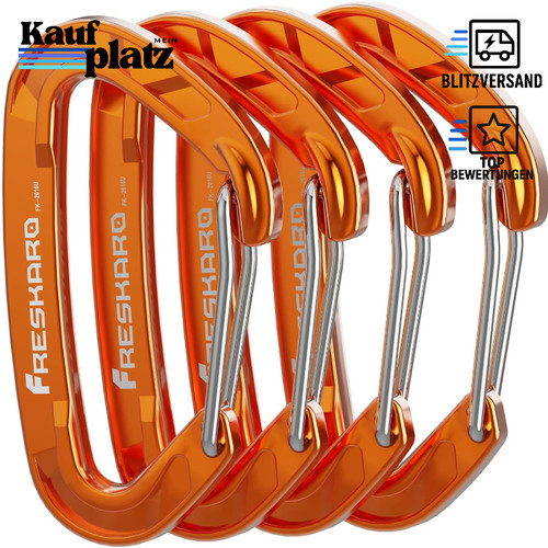 Karabinerhaken 4 stück - 15, kn