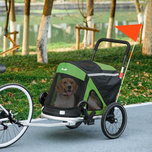 Pawhut 1 hundeanhänger - pawhut, 2-in-1