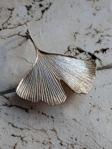 Großer gingko blatt anhänger - großer,