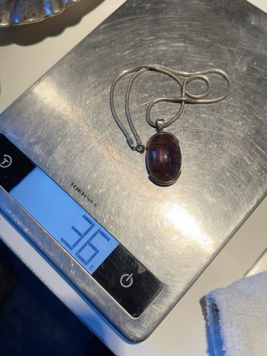 Großer amethyst anhänger - großer, mit