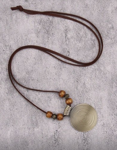 Lederkette mit großem - lederkette,