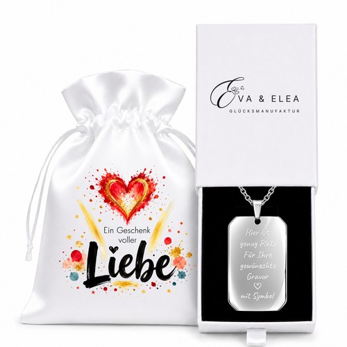 Kette mit gravur liebe - kette,