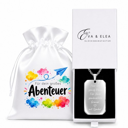 Kette mit gravur abschied - kette,