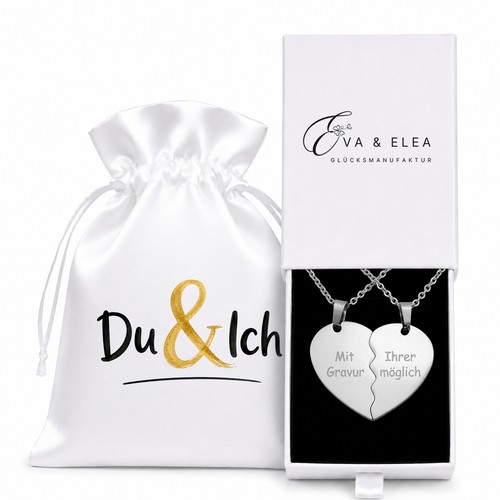 Partnerketten mit gravur liebe - mit,
