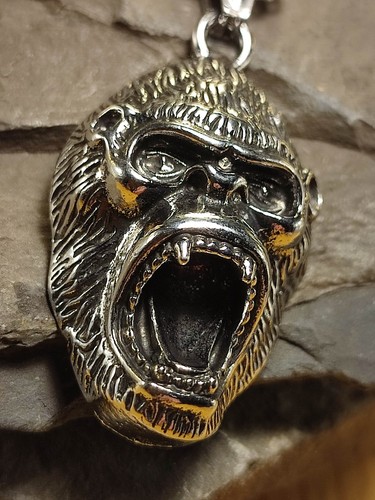 Halskette silber gorilla - halskette, in