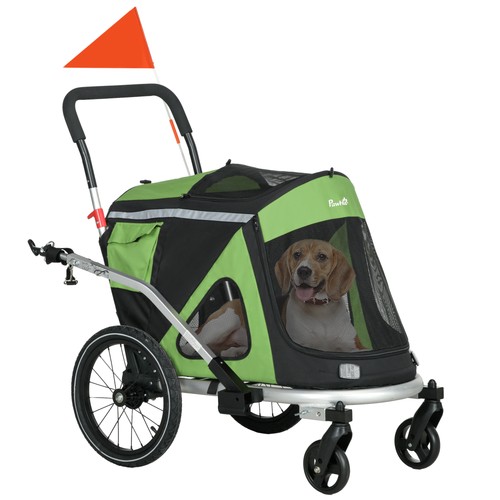 1 hundeanhänger - 2-in-1,