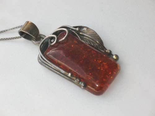 Jugendstil silber anhänger - silber,